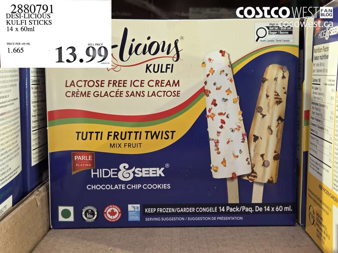DESI-LICIOUS KULFI STICKS 14 X 60ML