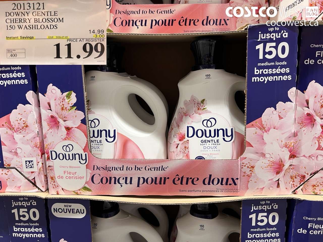 DOWNY GENTLE CHERRY BLOSSOM 150 WASHLOADS