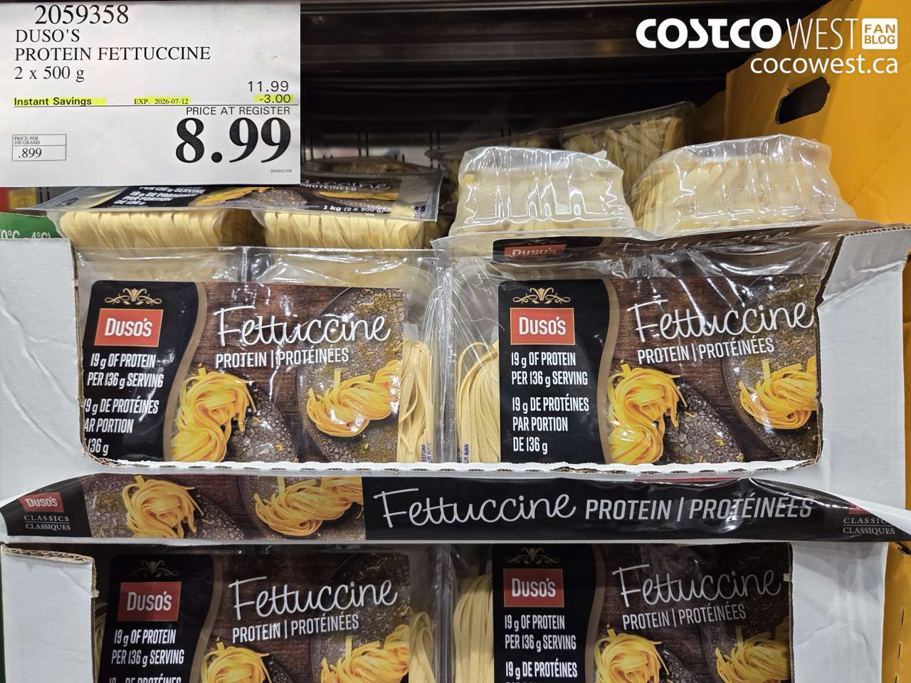 DUSO’S PROTEIN FETTUCCINE 2 X 500 G