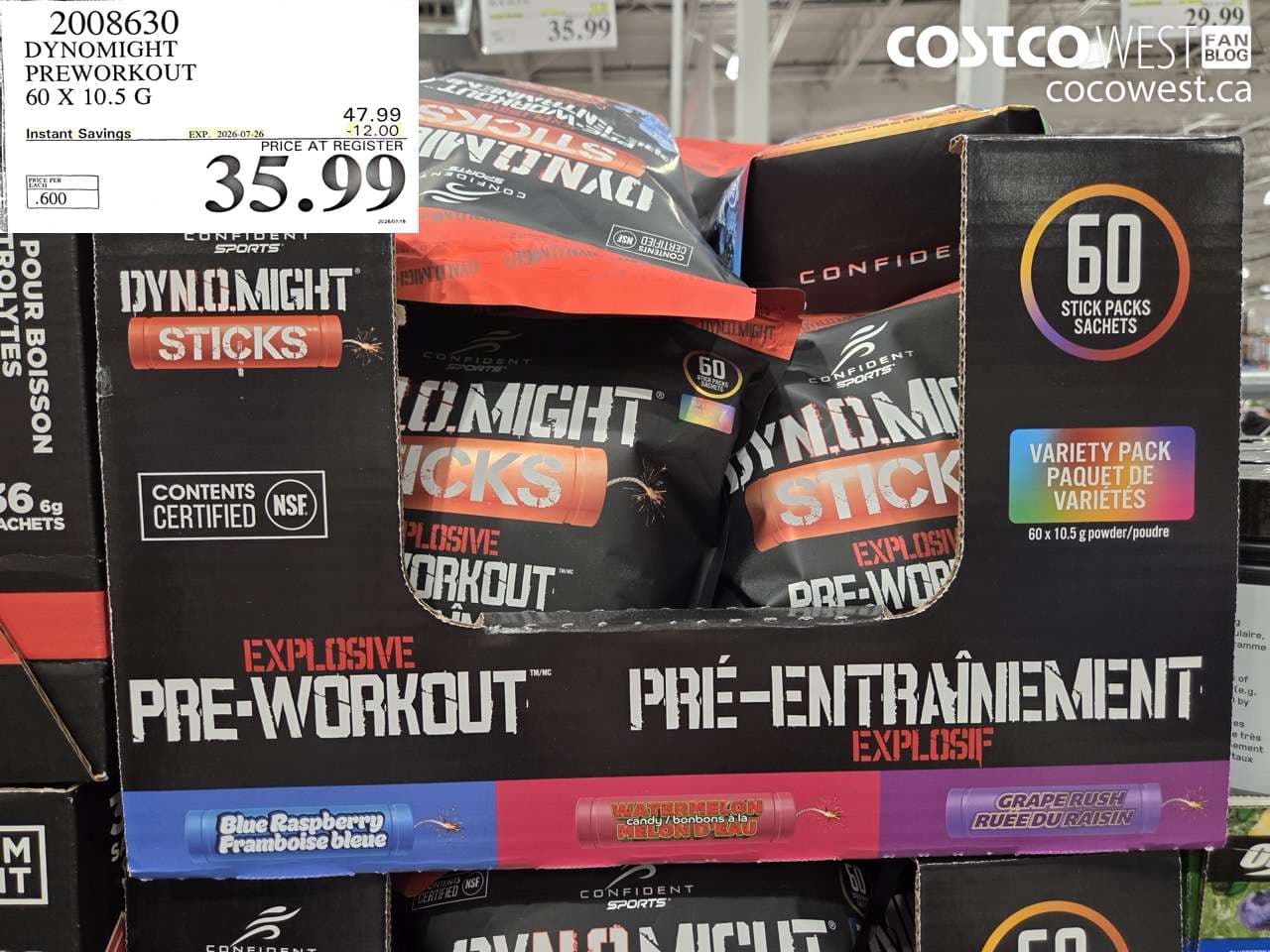 DYNOMIGHT PREWORKOUT 60 X 10.5 G