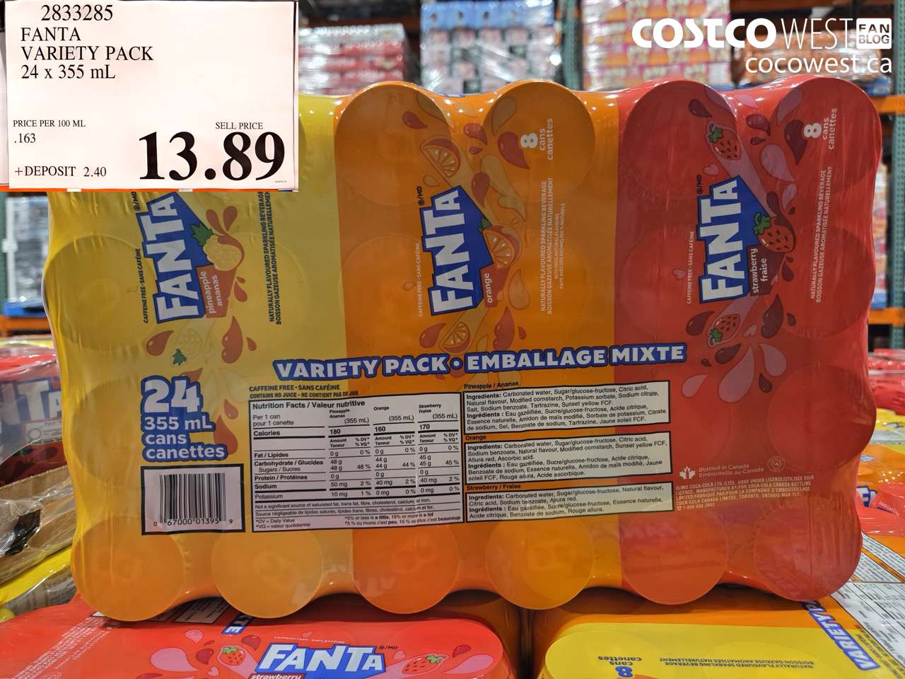 FANTA VARIETY PACK 24 X 355 ML