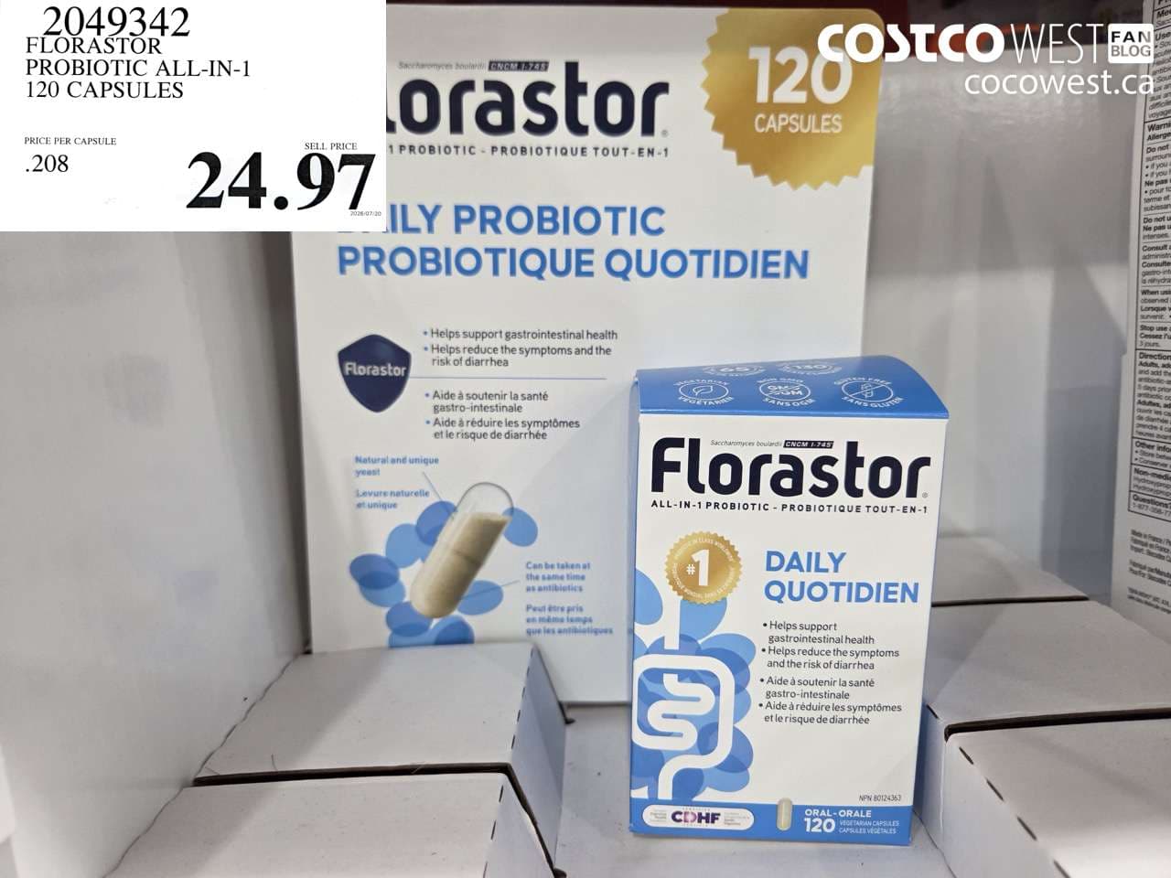 FLORASTOR PROBIOTIC ALL-IN-1 120 CAPSULES
