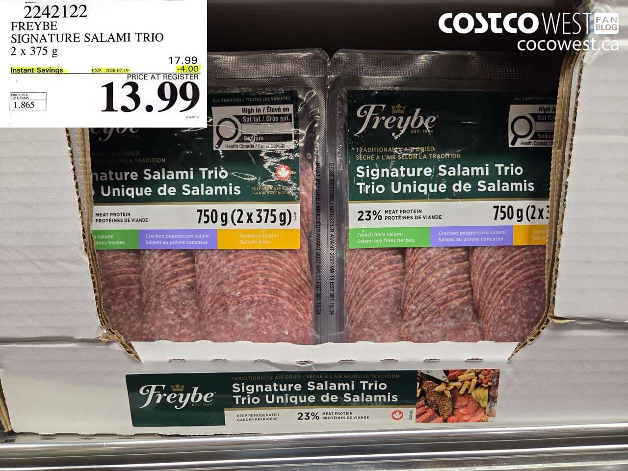 FREYBE SIGNATURE SALAMI TRIO 2 X 375 G