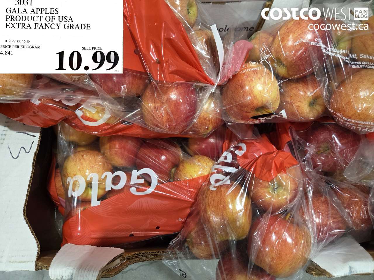 GALA APPLES PRODUCT OF USA EXTRA FANCY GRADE