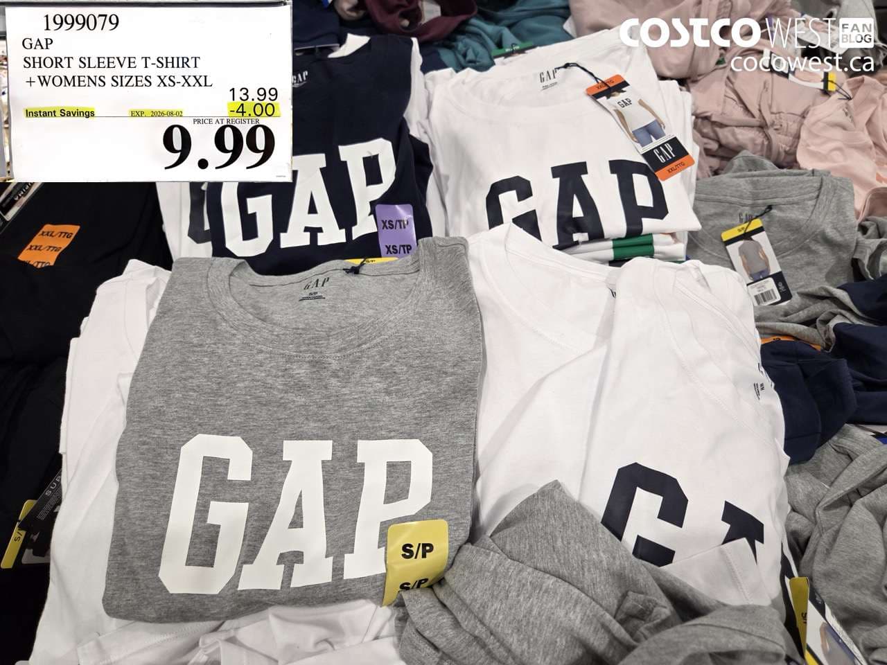 GAP SHORT SLEEVE T-SHIRT + WOMENS SIZES XS-XXL