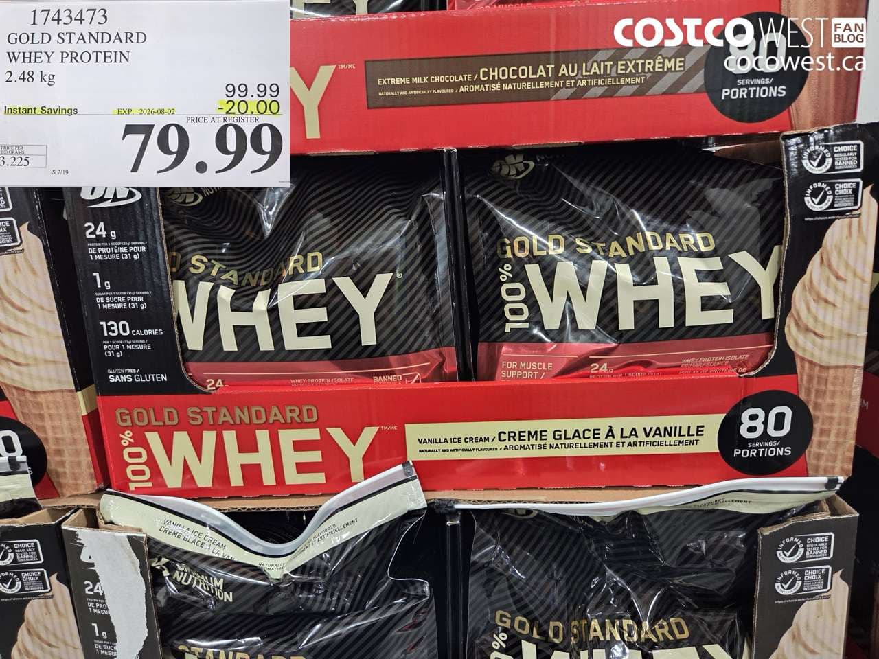 GOLD STANDARD WHEY PROTEIN 2.48 KG