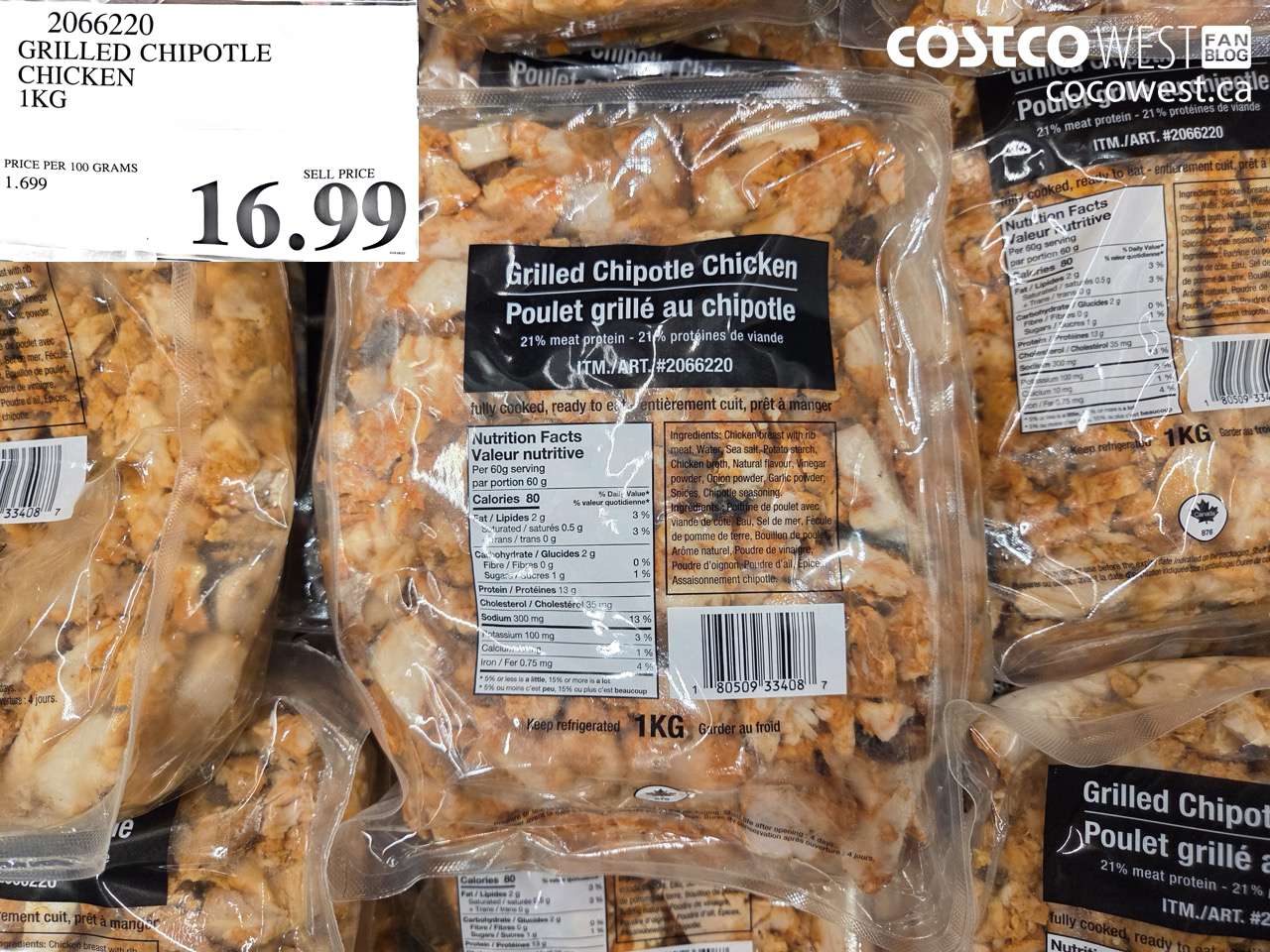 GRILLED CHIPOTLE CHICKEN 1KG