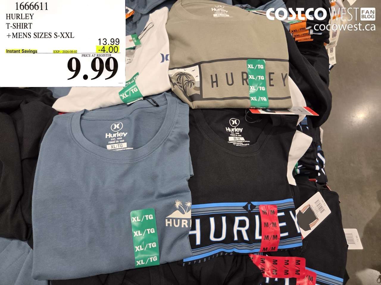 HURLEY T-SHIRT MENS SIZES S-XXL