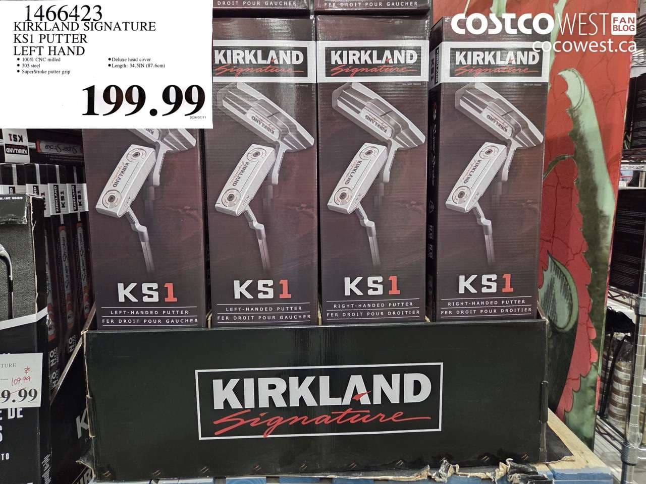 KIRKLAND SIGNATURE KS1 PUTTER LEFT HAND