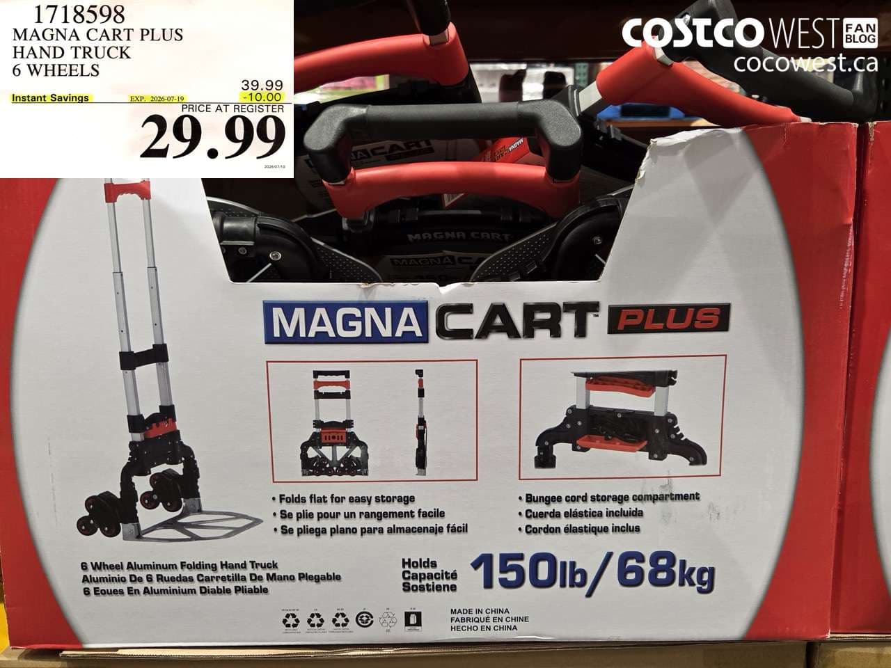 MAGNA CART PLUS HAND TRUCK 6 WHEELS