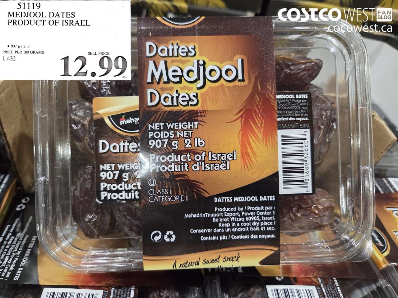 MEDJOOL DATES PRODUCT OF ISRAEL