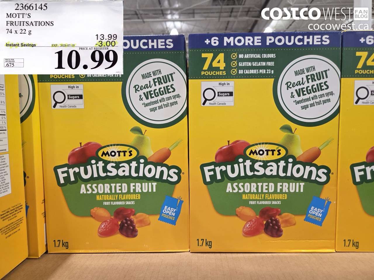 MOTT’S FRUITSATIONS 74 X 22 G