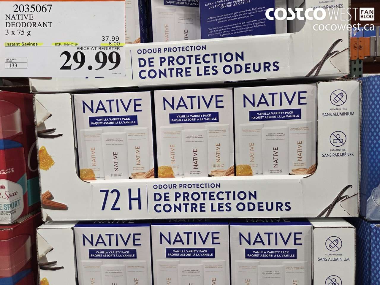 NATIVE DEODORANT 3 X 75 G