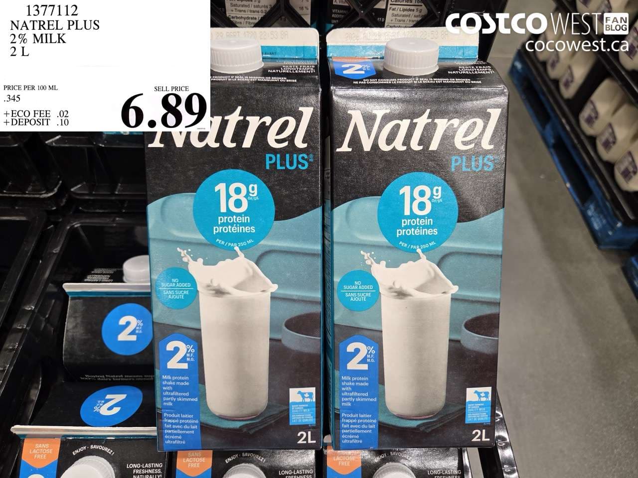 NATREL PLUS 2% MILK 2 L