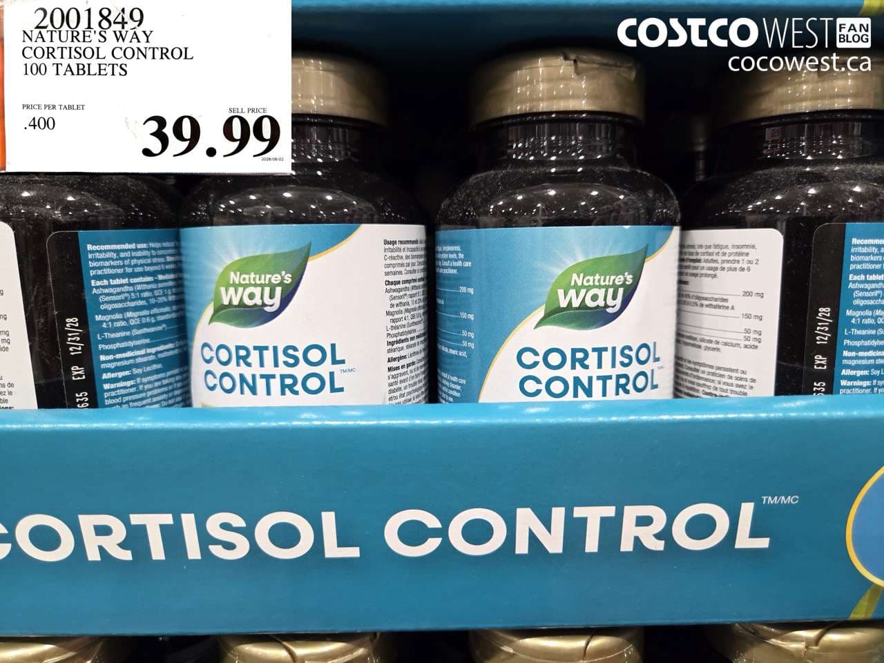 NATURE’S WAY CORTISOL CONTROL 100 TABLETS