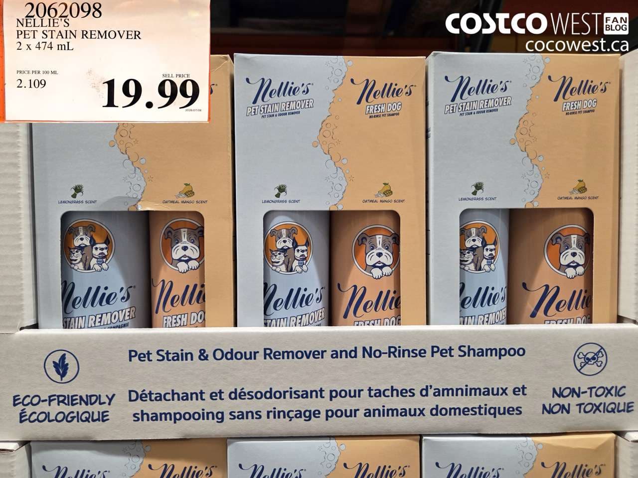 NELLIE’S PET STAIN REMOVER 2 X 474 ML