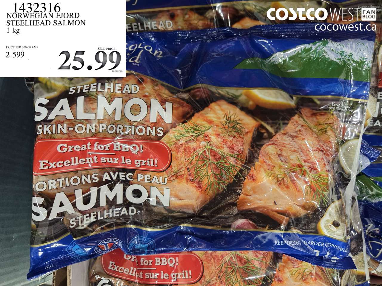 NORWEGIAN FJORD STEELHEAD SALMON 1 KG