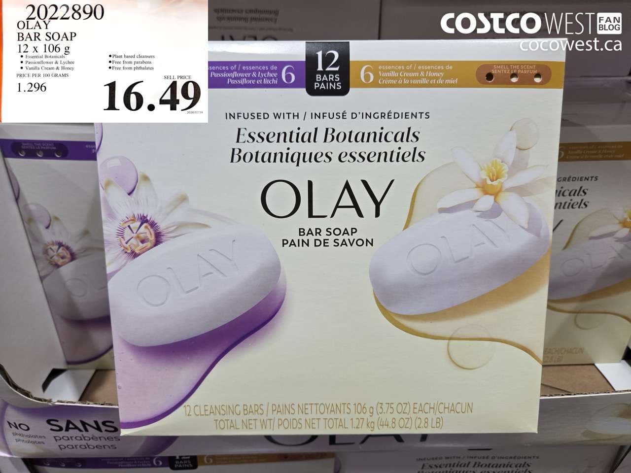 OLAY BAR SOAP 12 X 106 G
