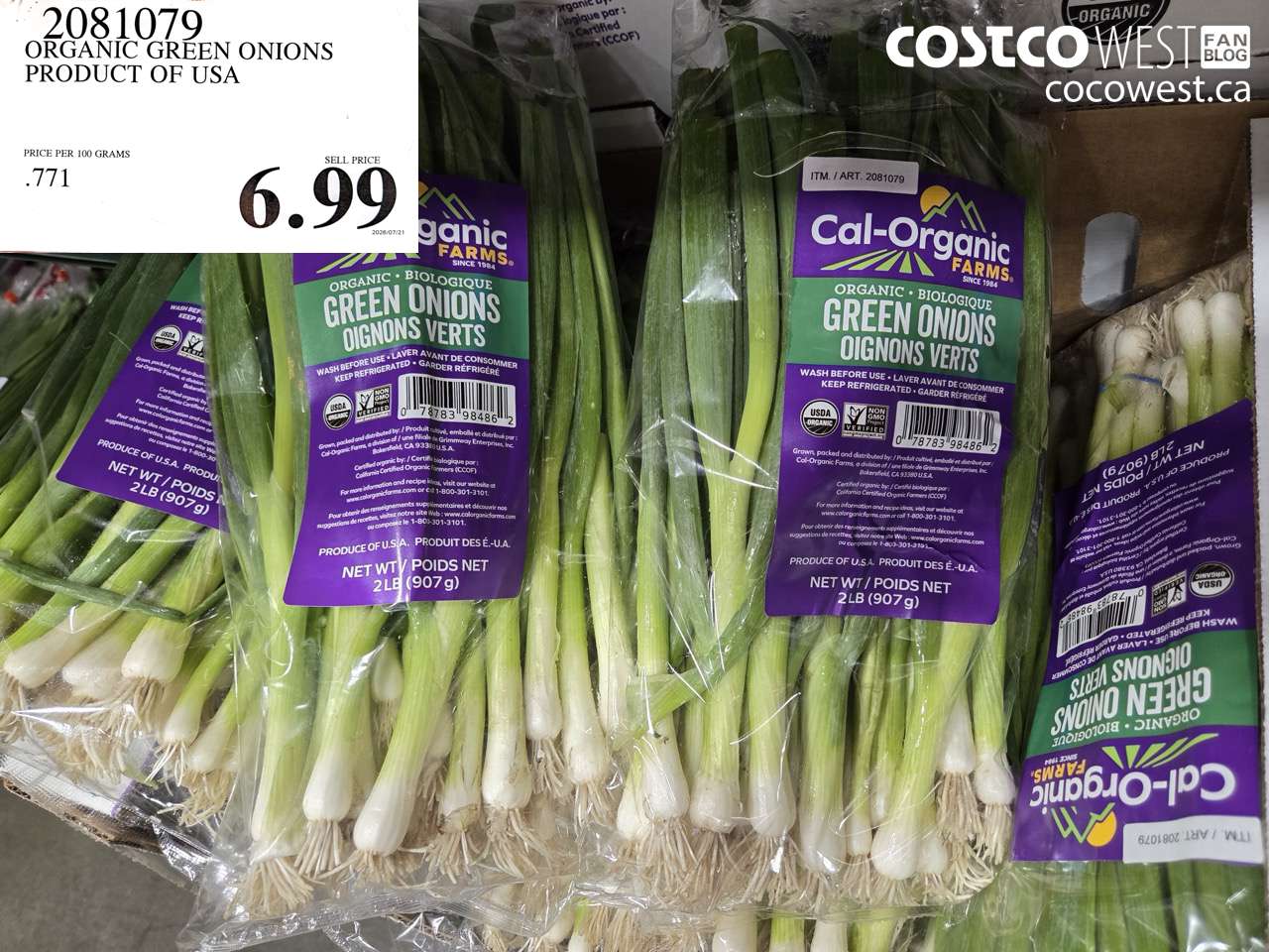 ORGANIC GREEN ONIONS PRODUCT OF USA