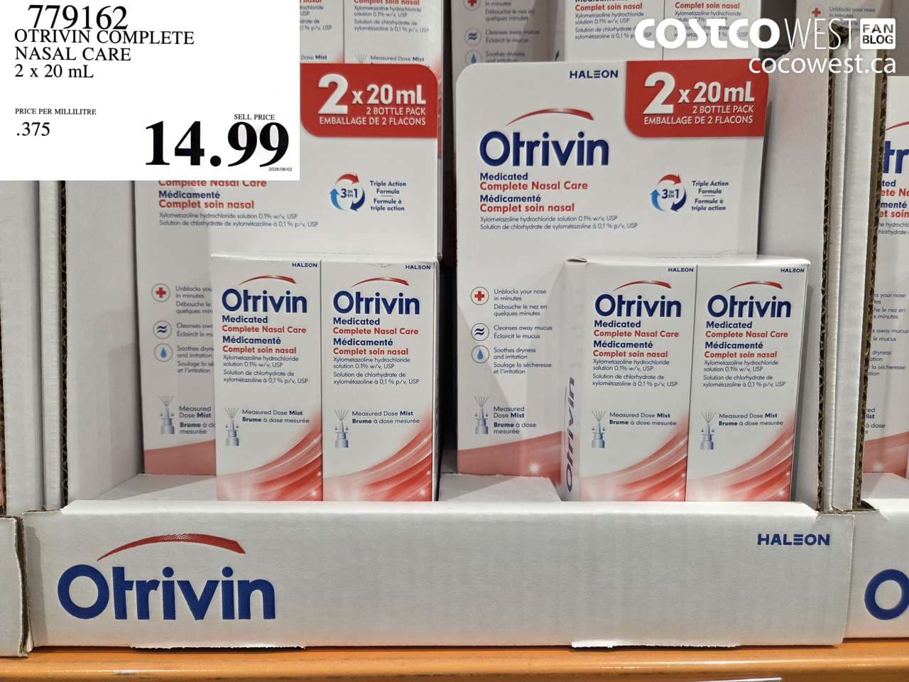 OTRIVIN COMPLETE NASAL CARE 2 X 20 ML