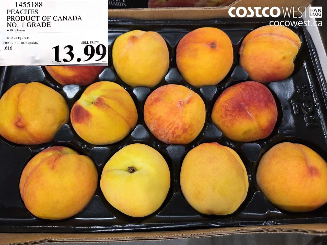 PEACHES PRODUCT OF CANADA NO. 1 GRADE