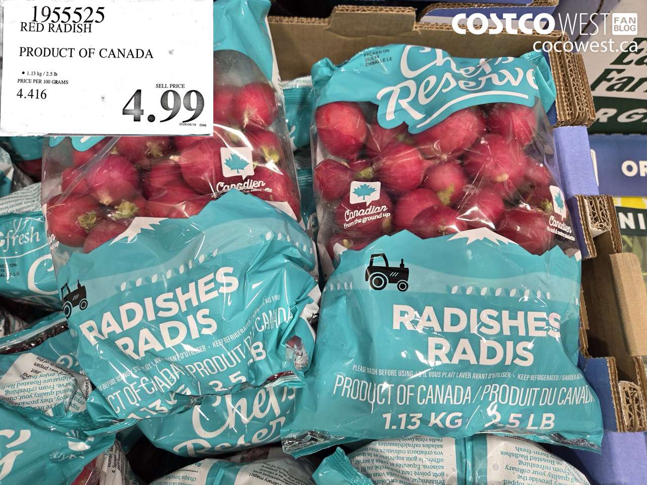 RED RADISH PRODUCT OF CANADA