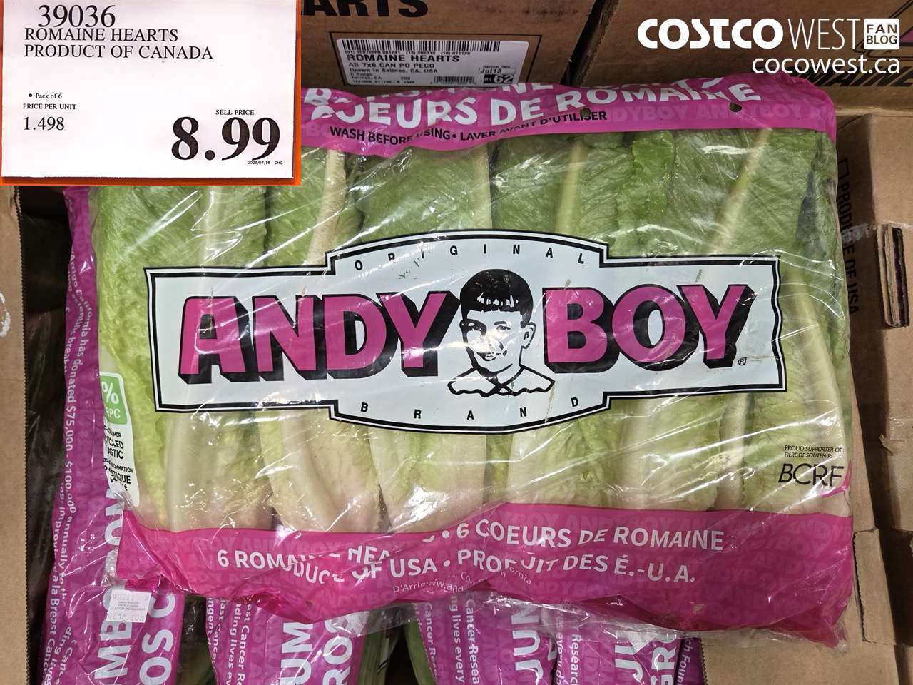 ROMAINE HEARTS PRODUCT OF CANADA