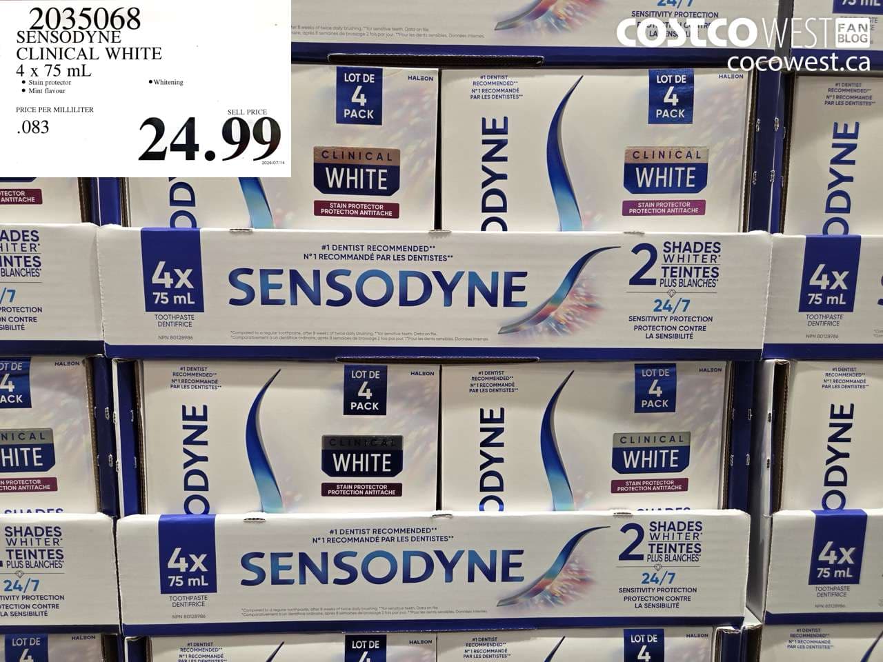 SENSODYNE CLINICAL WHITE 4 X 75 ML