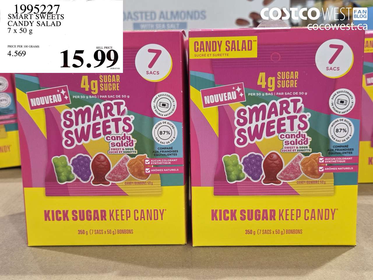 SMART SWEETS CANDY SALAD 7 X 50 G