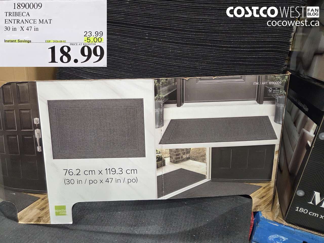 TRIBECA ENTRANCE MAT 30 IN X 47 IN