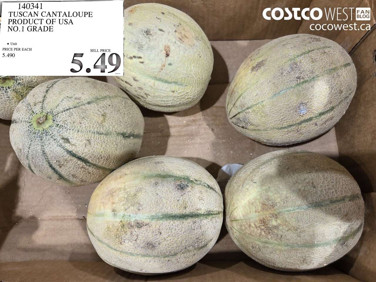 TUSCAN CANTALOUPE PRODUCT OF USA NO.1 GRADE