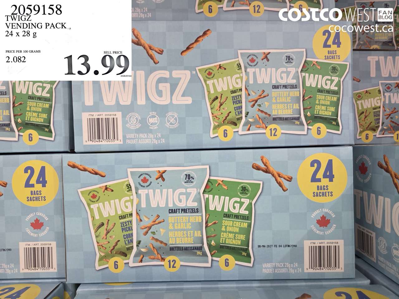 TWIGZ VENDING PACK 24 X 28 G