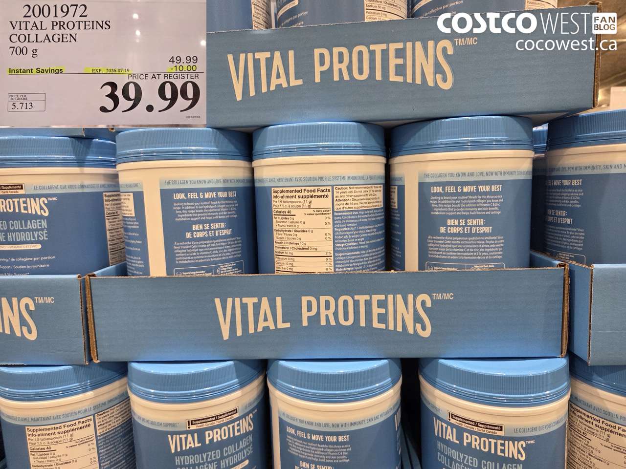 VITAL PROTEINS COLLAGEN 700 G