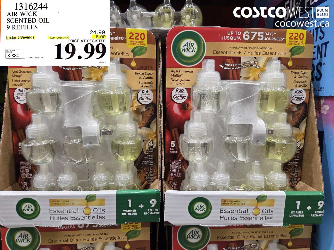 AIR WICK SCENTED OIL 9 REFILLS