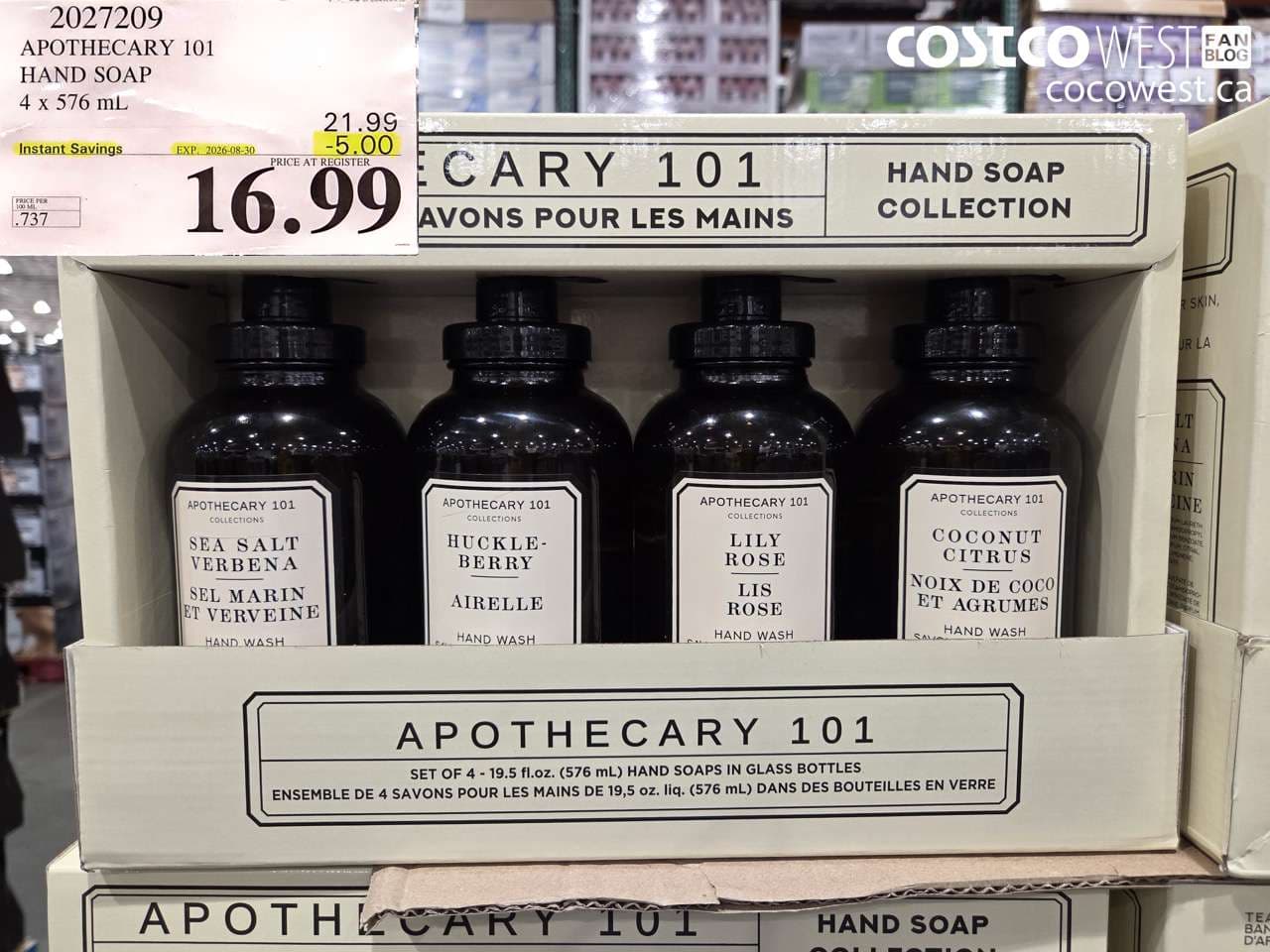 apothecary 101 hand soap 4 x 576 ml
