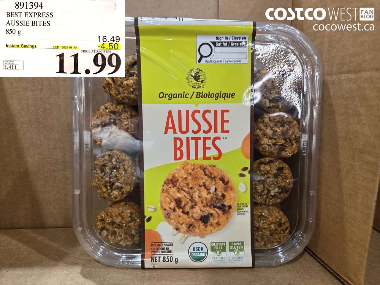 best express aussie bites 850 g