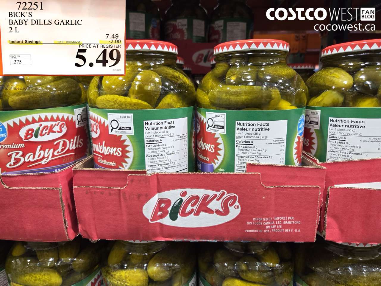 BICK’S BABY DILLS GARLIC 2 L