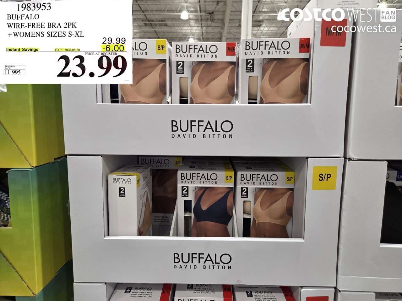 buffalo wirefree bra 2pk  womens sizes sxl