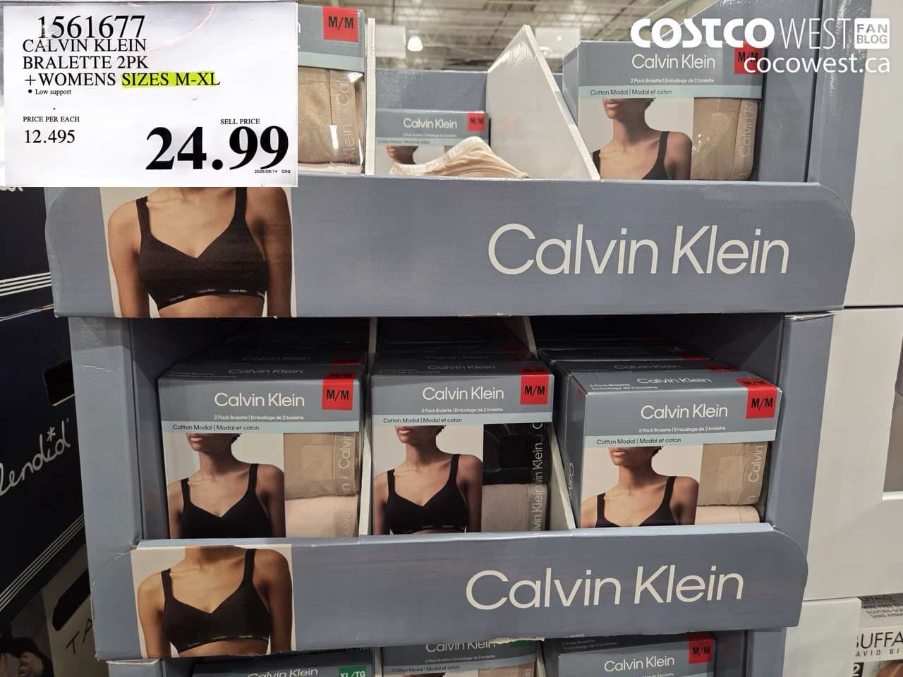 calvin klein bralette 2pk womens sizes mxl