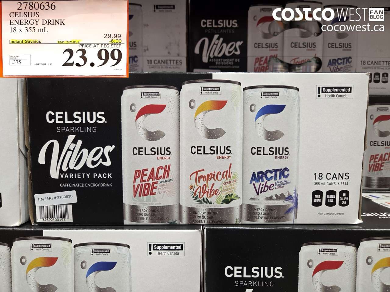 celsius energy drink 18 x 355 ml