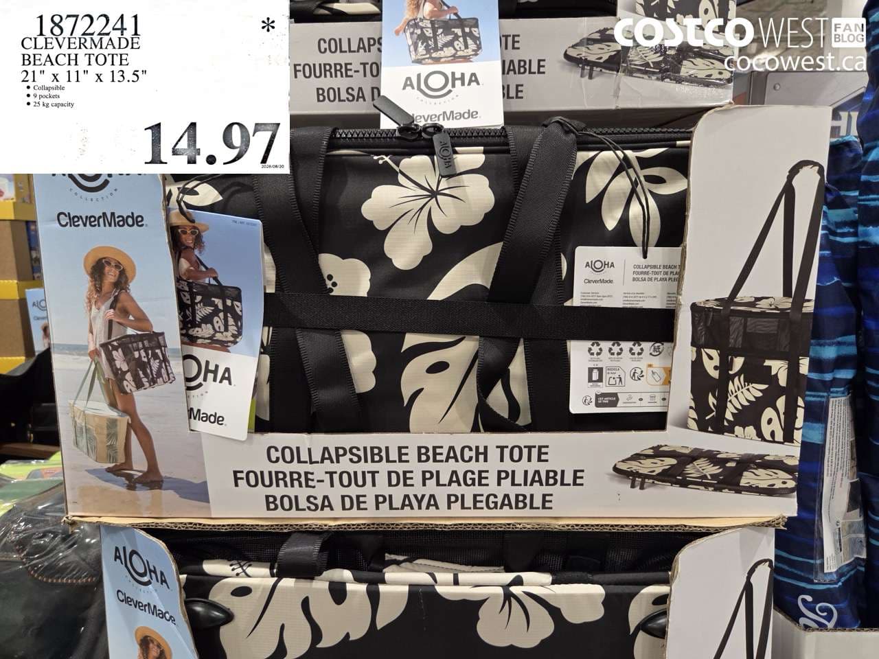 clevermade beach tote