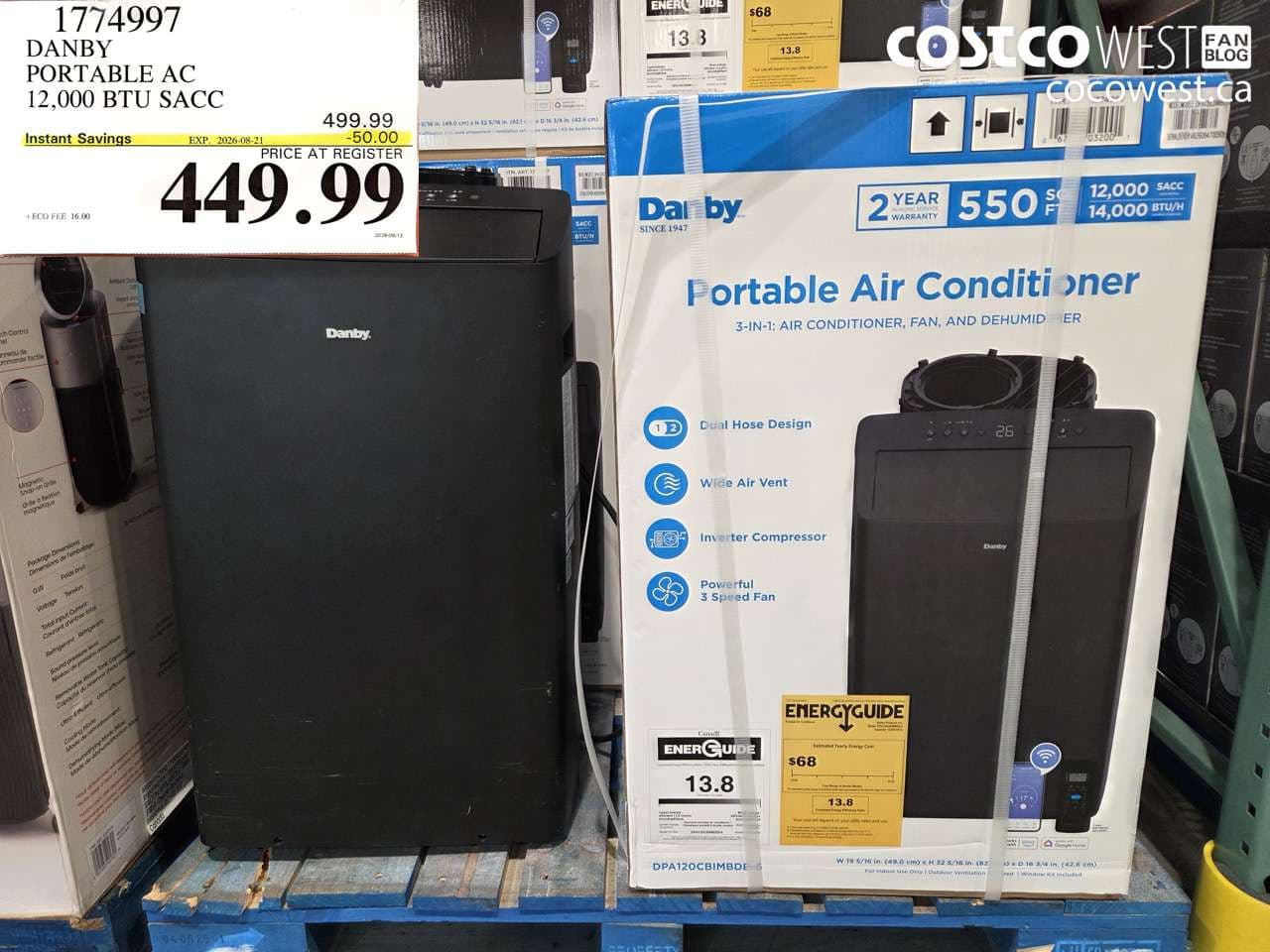 danby portable ac 12000 btu sacc