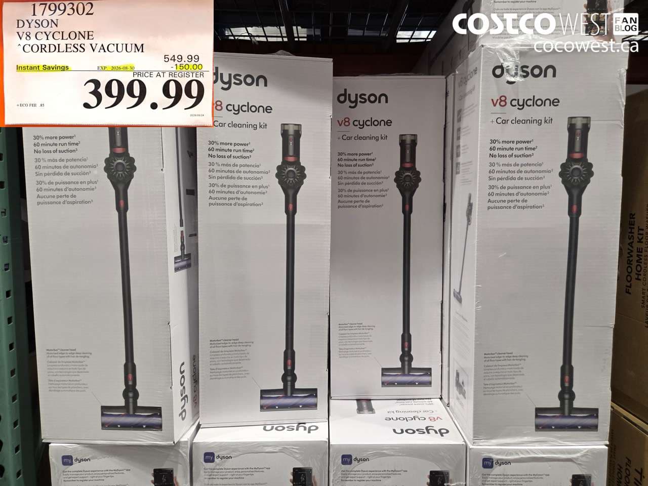 DYSON V8 CYCLONE CORDLESS VACUUM
