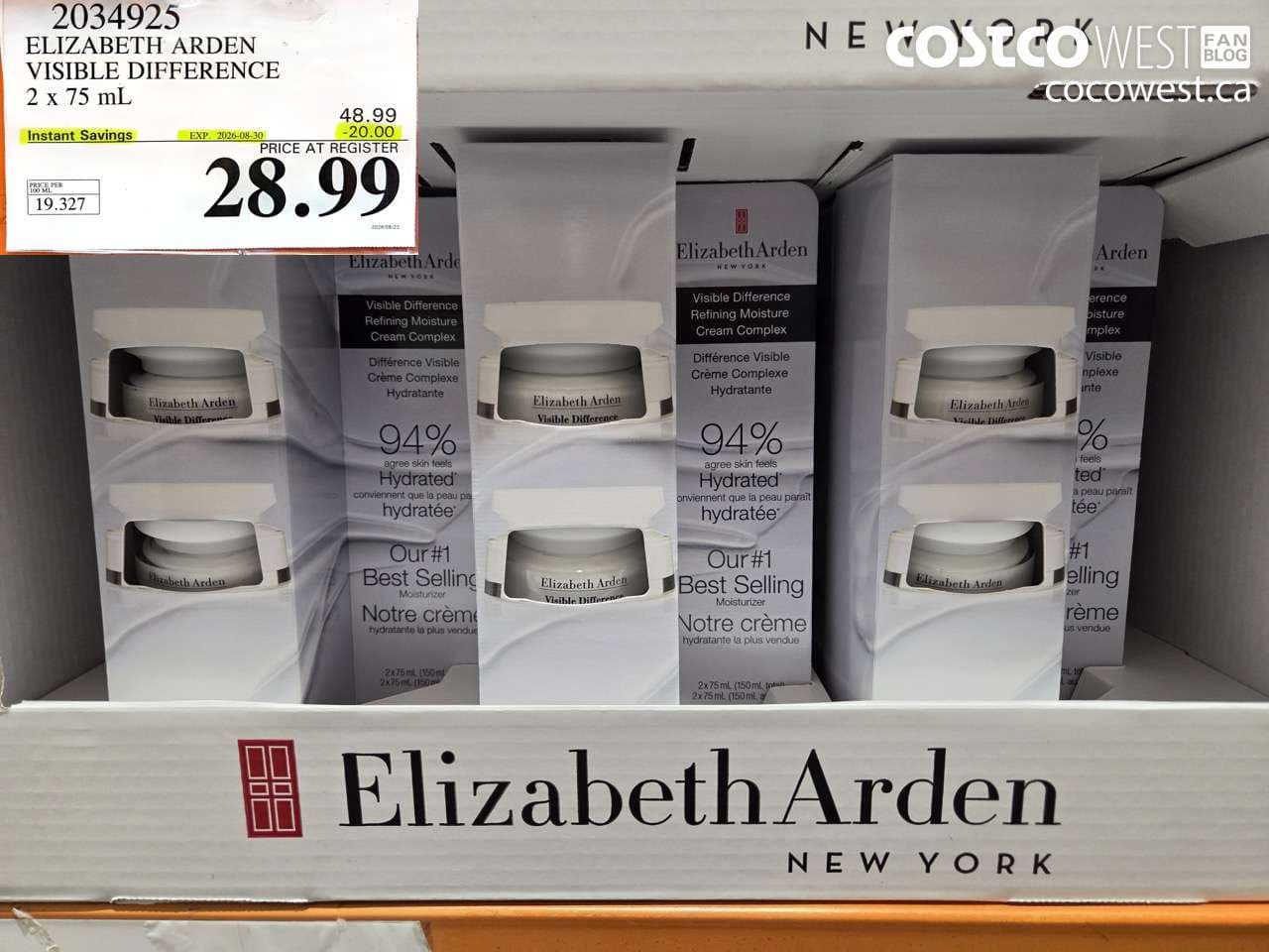 elizabeth arden visible difference 2 x 75 ml