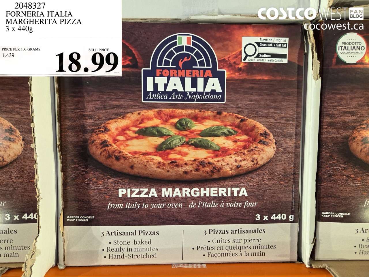 FORNERIA ITALIA MARGHERITA PIZZA 3 X 440G