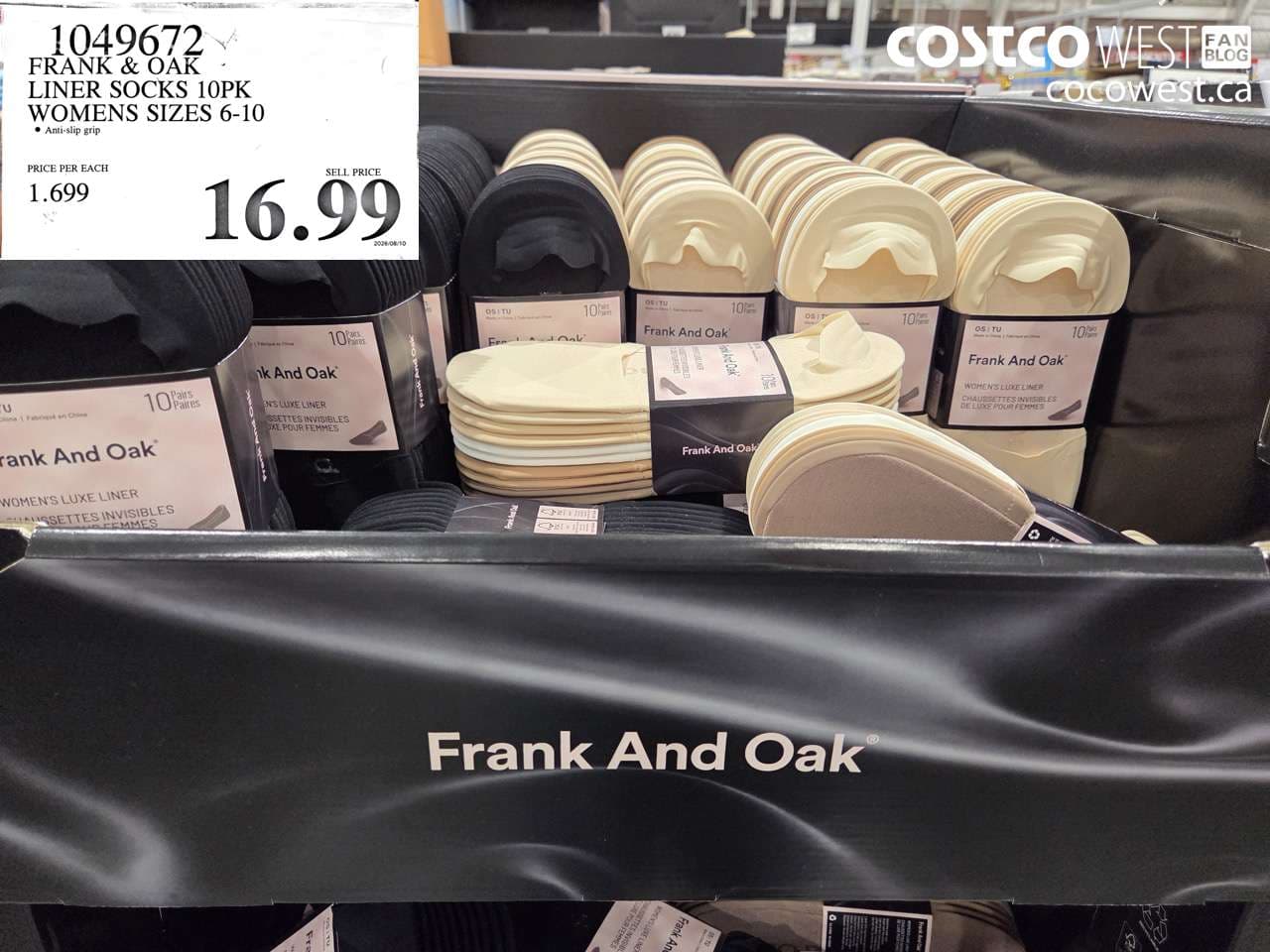 frank  oak liner socks 10pk womens sizes 610