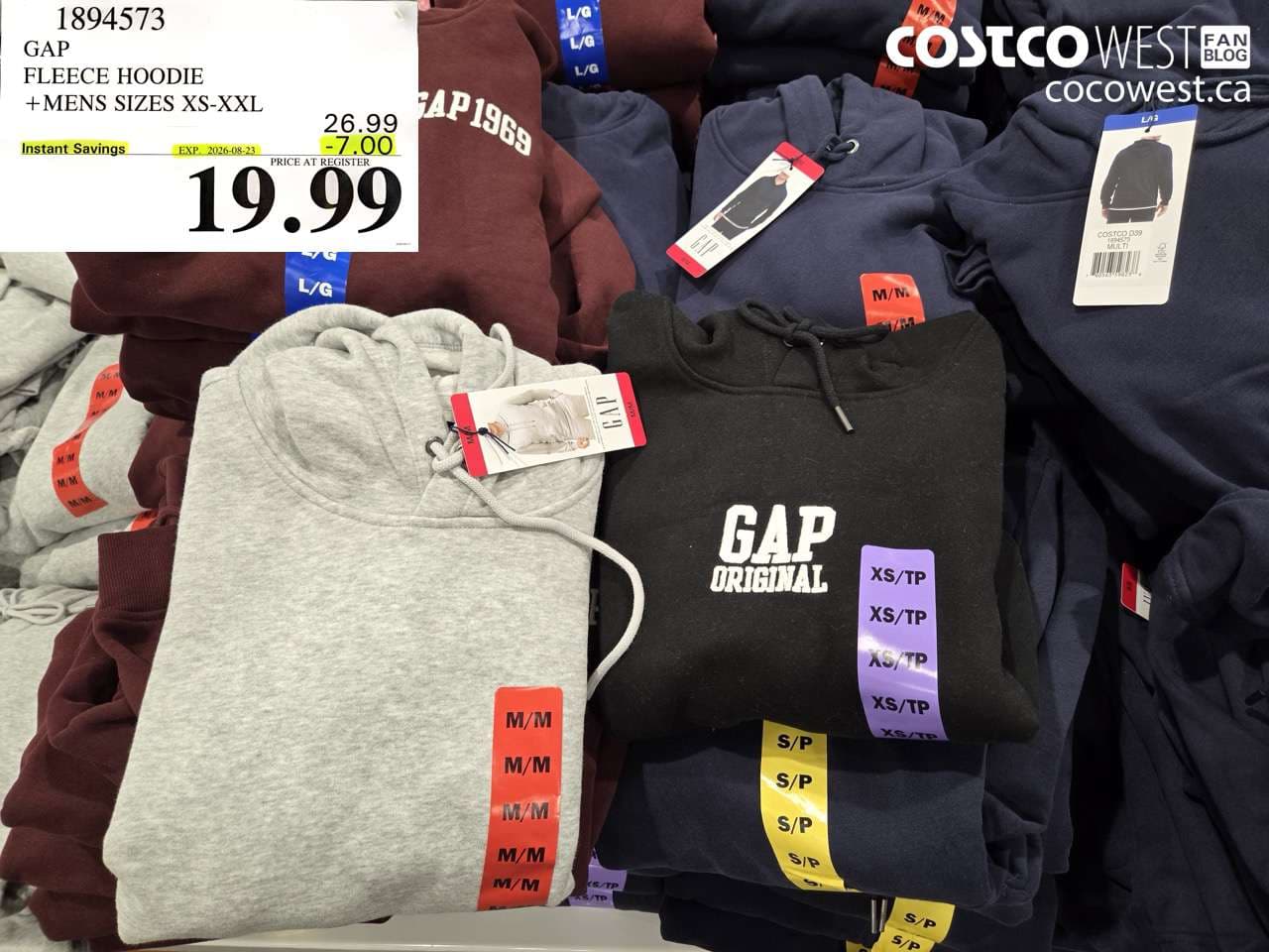gap fleece hoodie mens sizes xsxxl