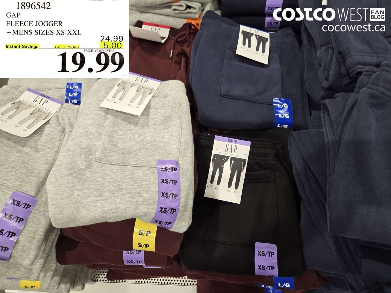 gap fleece jogger mens sizes xsxxl