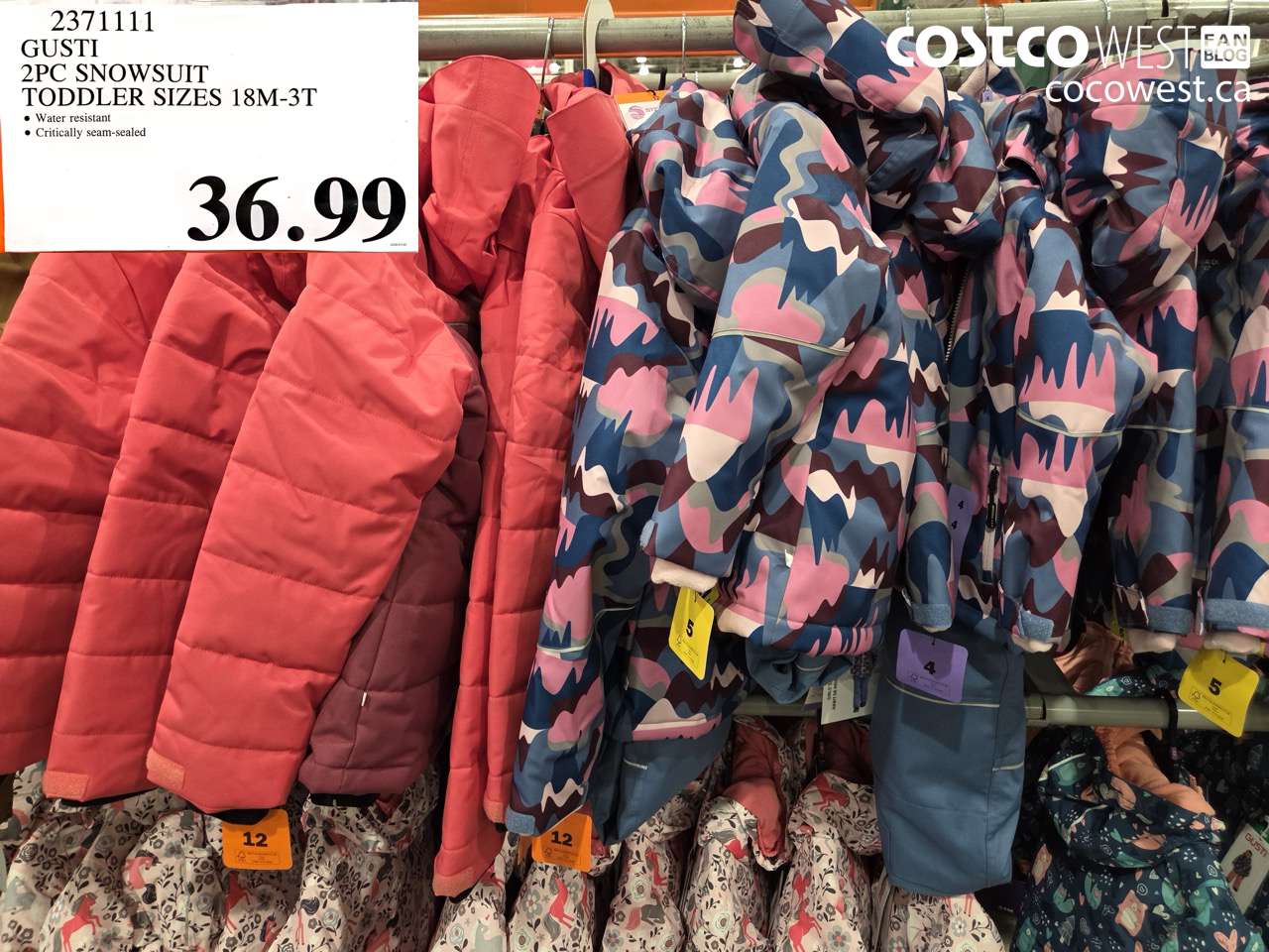 gusti 2pc snowsuit toddler sizes 18m3t
