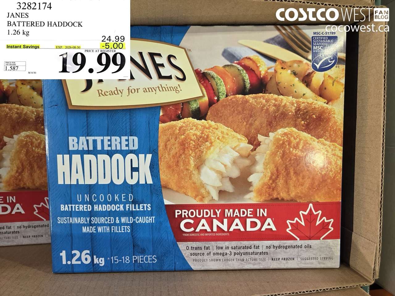 janes battered haddock 126 kg